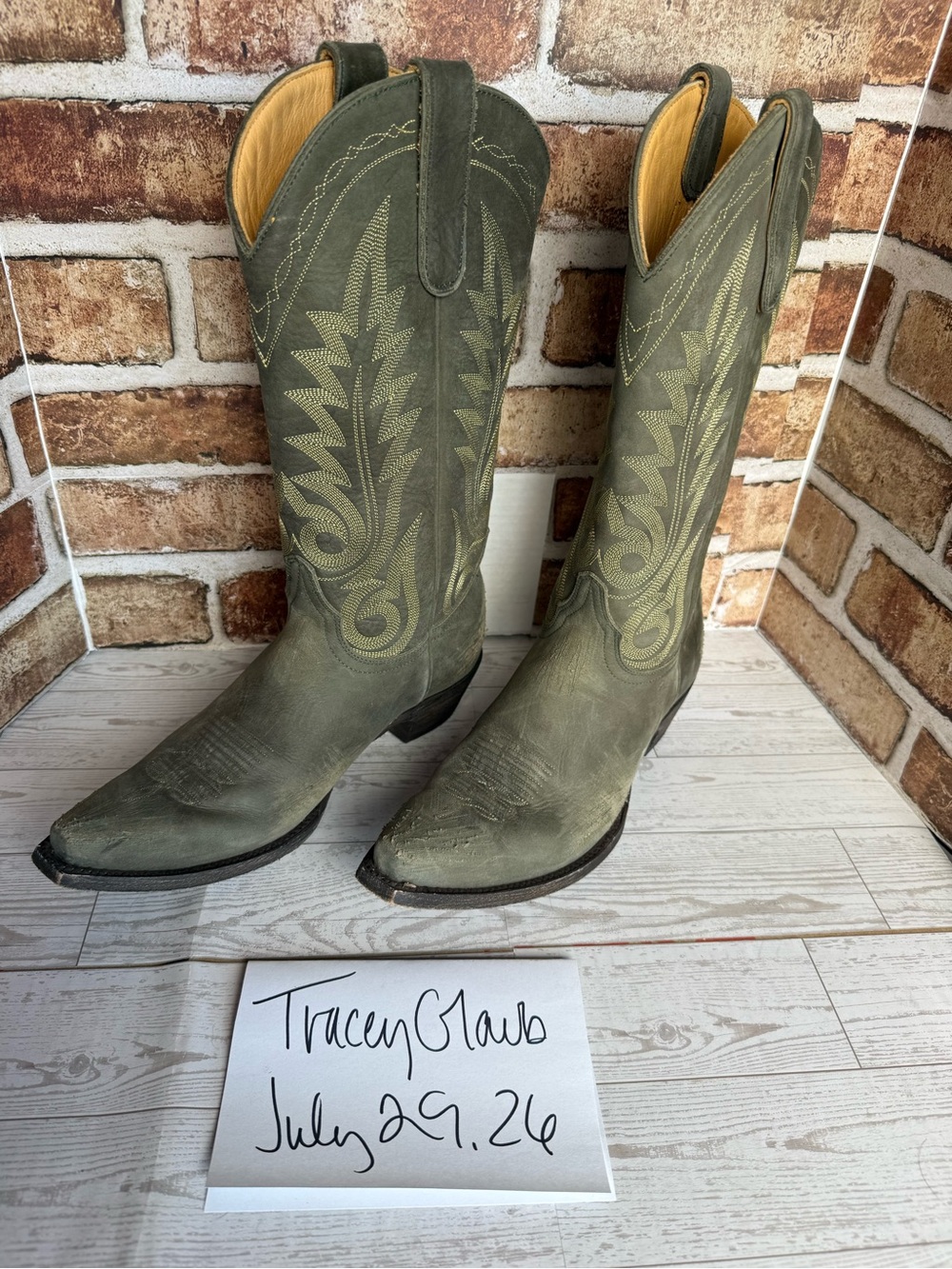 Old Gringo Nevadas sao paulo rough suede olive rare color